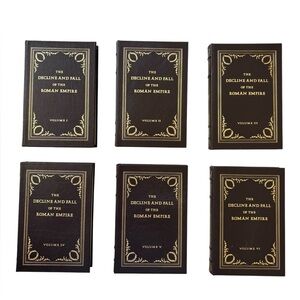 PRISTINE Easton Press DECLINE AND FALL OF THE ROMAN EMPIRE 6 Vol Leather Set